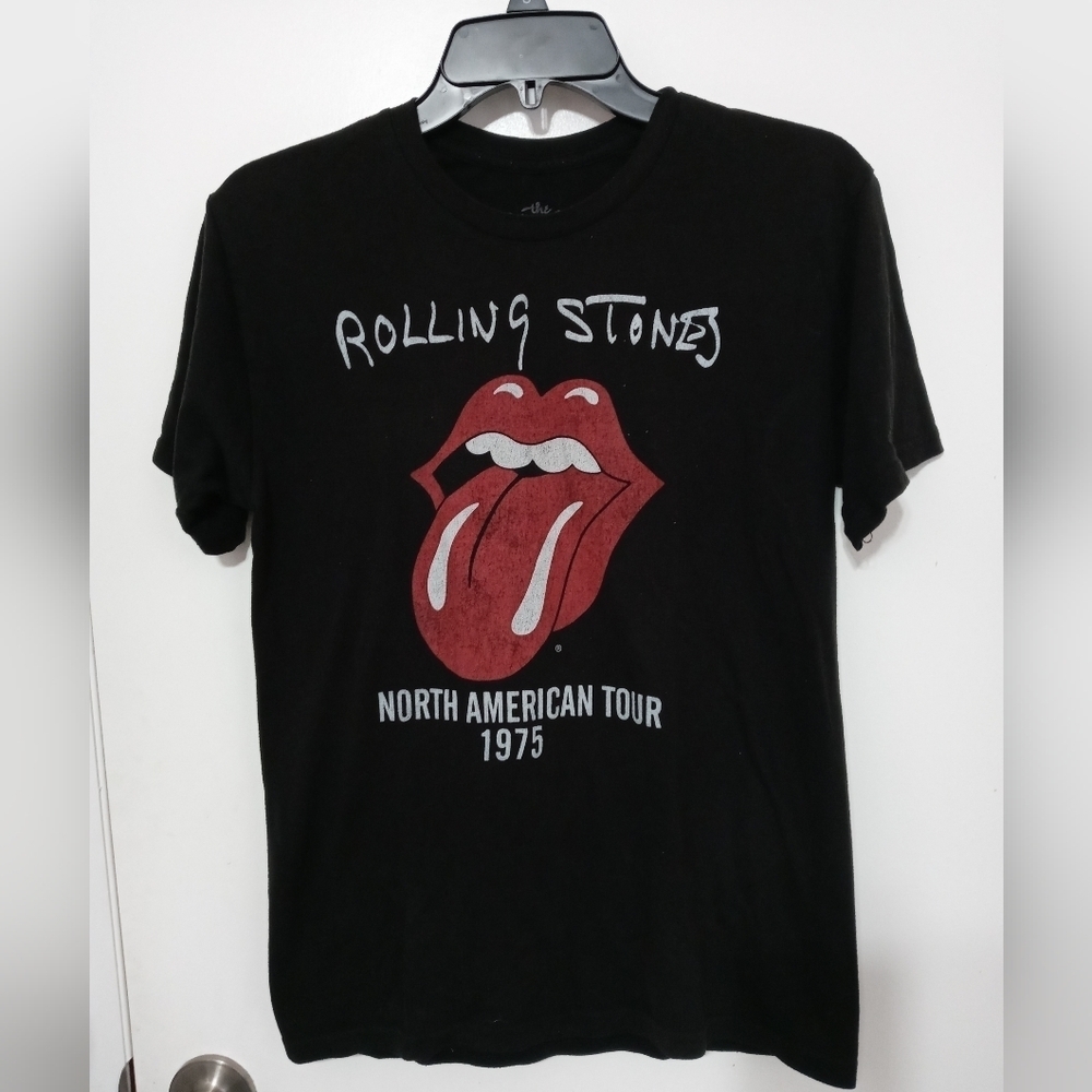 The Rolling Stones North American Tour 1975 Retro Style Band Tour T Shirt Small